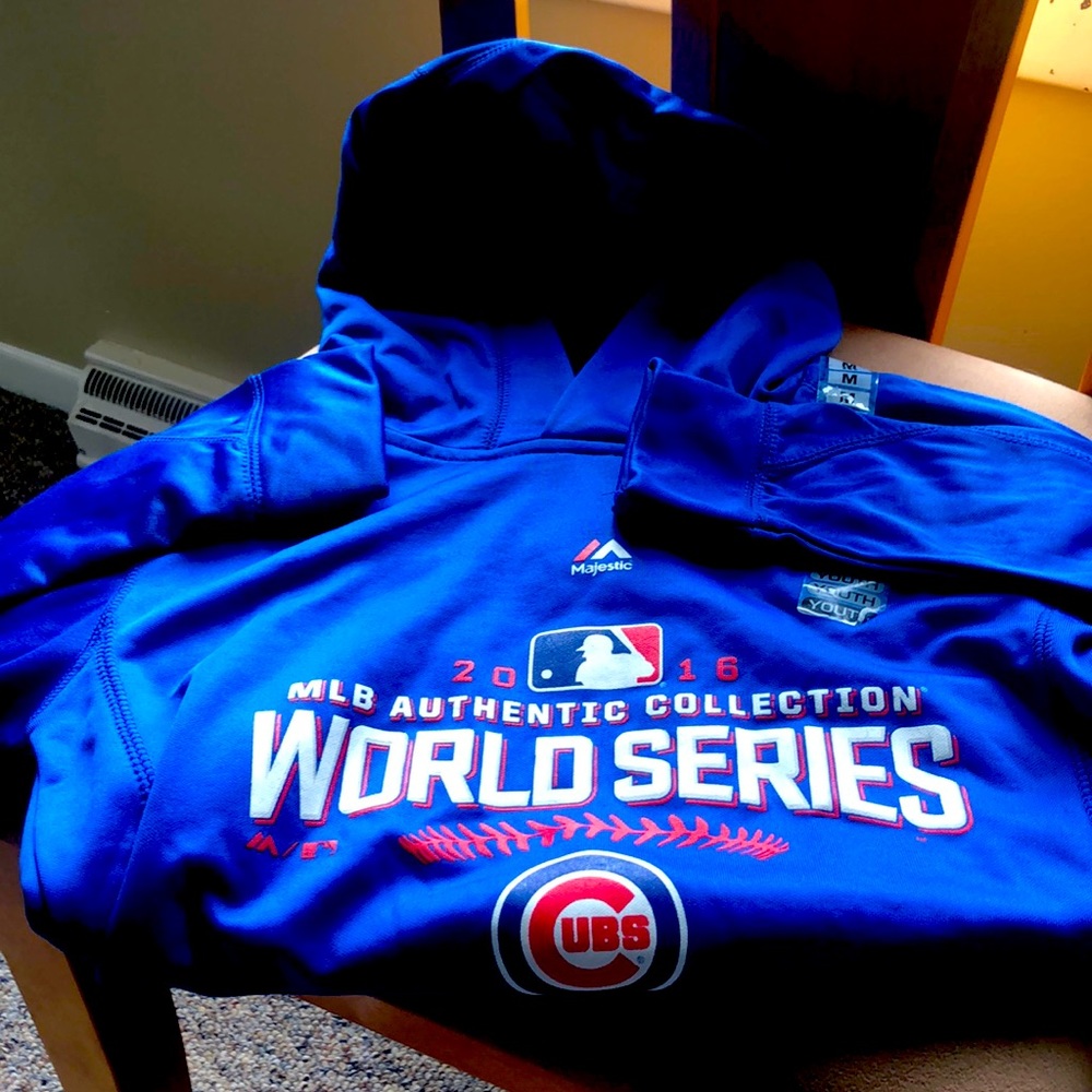Child’s medium Chicago Cubs World Series hoodie.